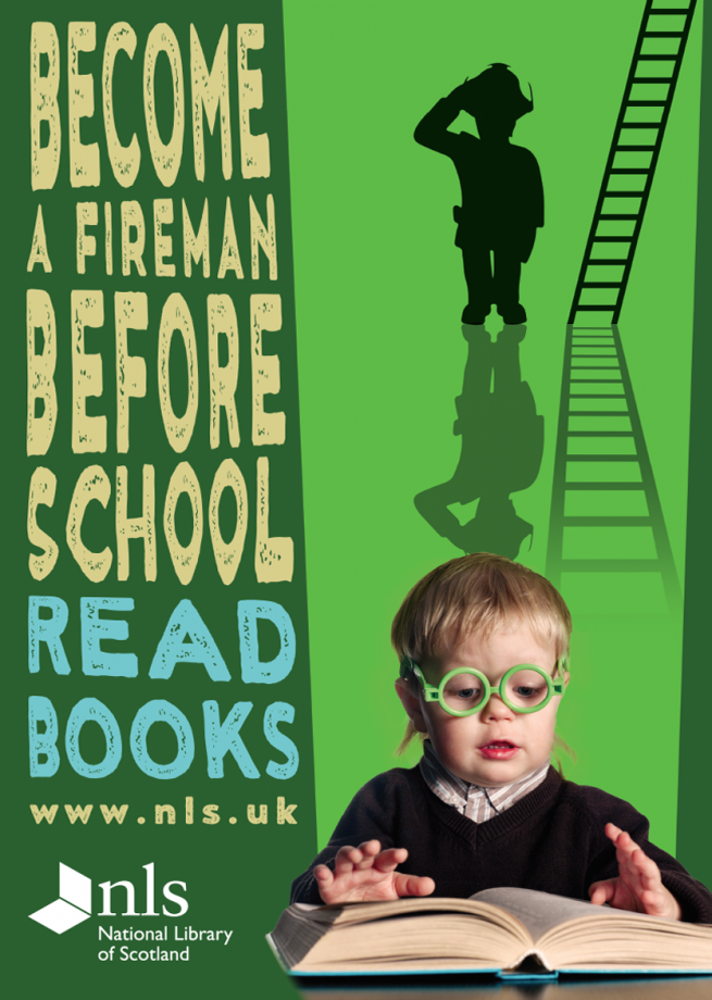 BECOME A FIREMAN BEFORE SCHOOL_Advertising Campaign_Angelika Rynduch_Encouraging Children to Read the Books